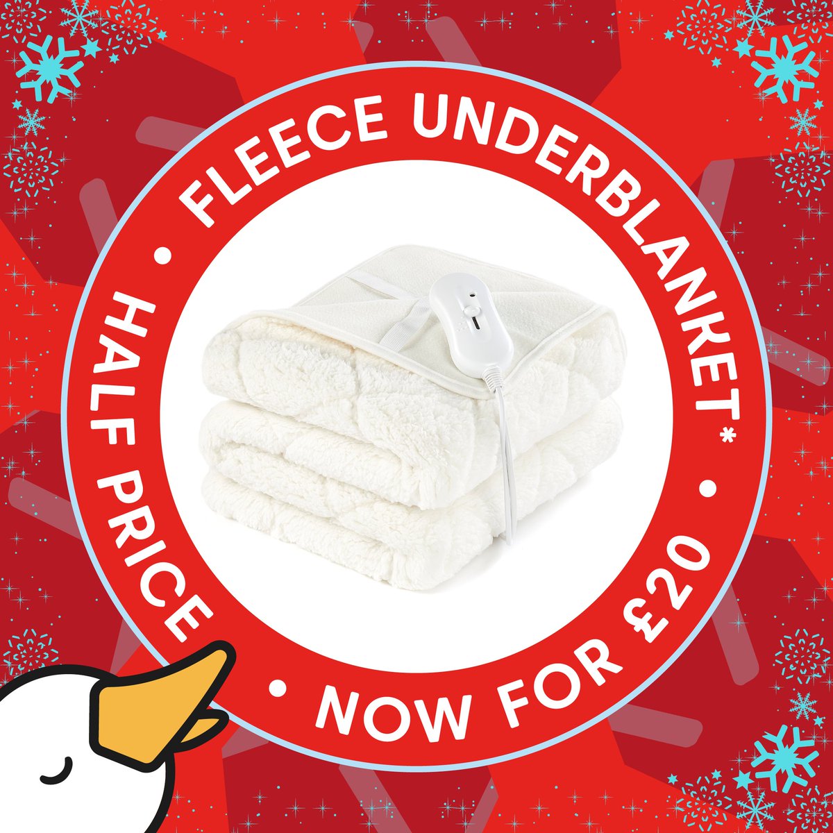 In addition to our Huggleland Teddy Sherpa Electric Underblanket in single and double, the king size is also on sale! Now £40.00 (was £55.00) 🐣 #JanuarySale 

🛍️ Shop today 👉 bit.ly/3RwGGKI 

 #Huggleland #Downland #ElectricBlanket #CosyNights