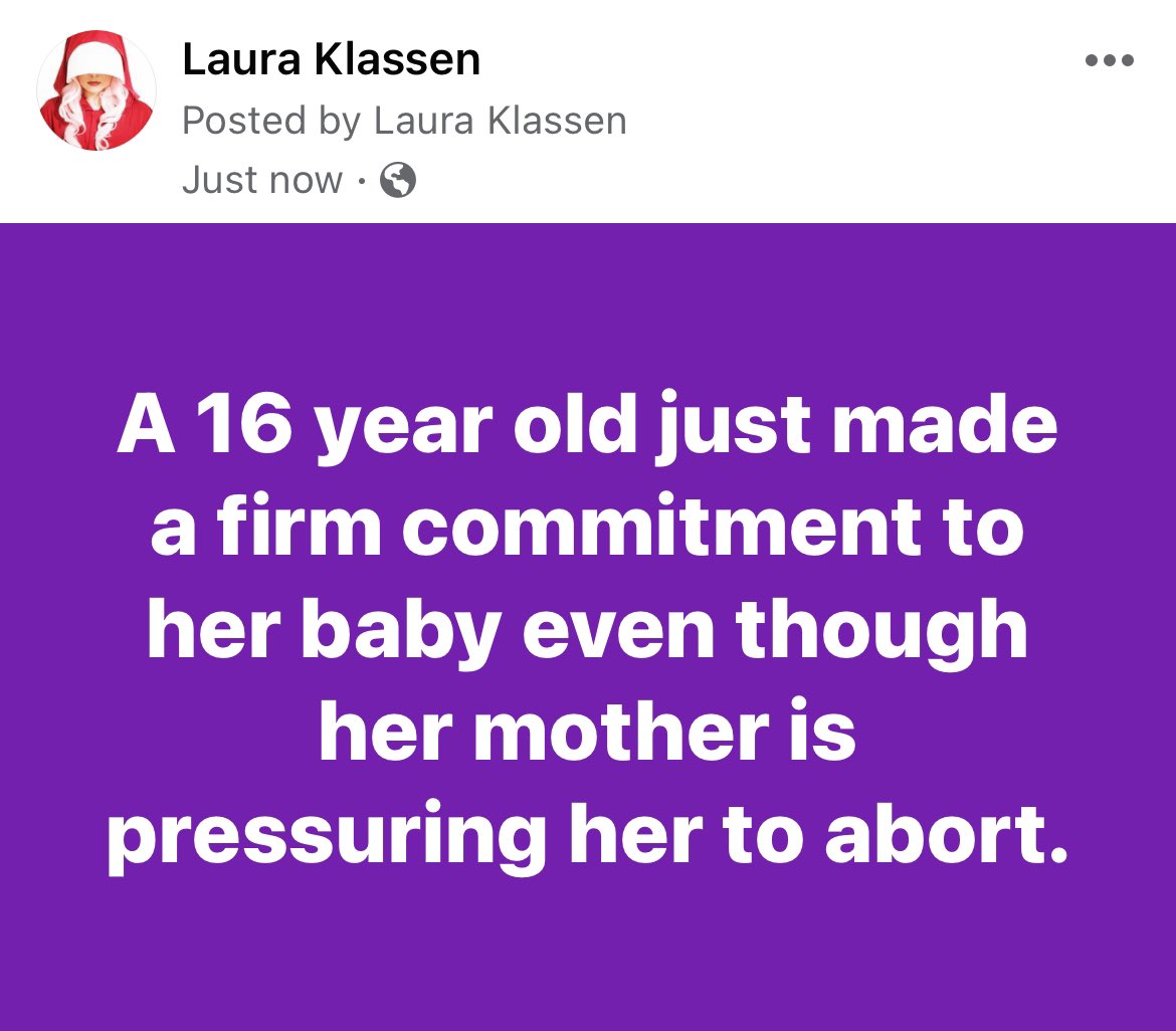 Praise God! Please keep this teen mom and her baby in your prayers. Pray too for the grandmother of this child that her heart would be softened. 

#praisegod #antiabortion #chooseyourbaby #pregnancyoptions #abortionismurder #prolife #abortion #teenpregnancy