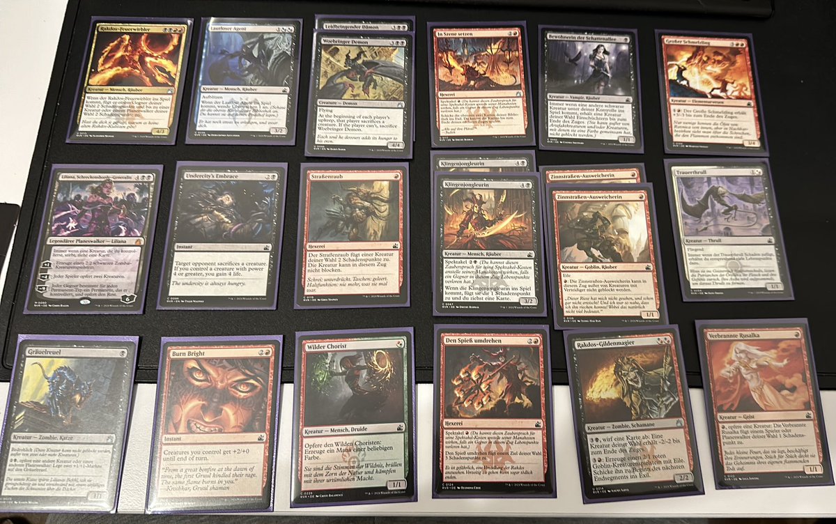 Played some Limited today, 2-0-1, in the draw the gamestate was won, but time ran out. Really fun Deck, Woebringer def. felt like the MVP