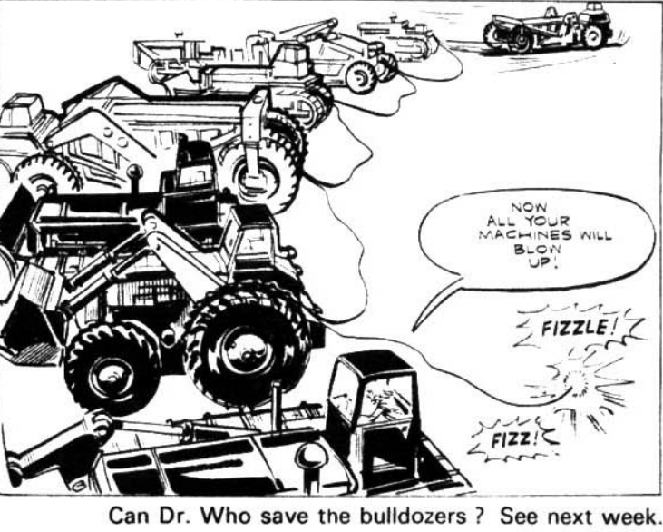 Have the stakes ever been this high before? 'Can Dr Who save the bulldozers? See next week' #DoctorWho #KingdomBuilders