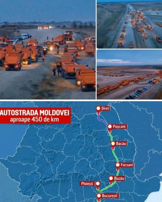 Румыны бешеными темпами строят автодорогу к границе с Украиной. Шоссе соединяет Бухарест и украинскую границу. Его цель — обеспечить доступ к румынским портам в обход Польши, Венгрии и Словакии .
