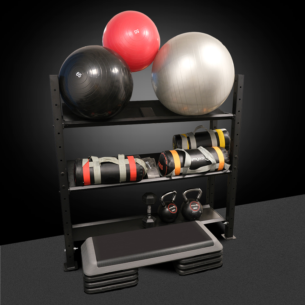 GymGearUK's tweet image. Revamp your workout space with our modular storage racks! 🏋️‍♂️🔧 Choose from 2m or 1.5m high sections and 4 shelf types: ball, kettlebell, dumbbell, or rope. 💪🔗 Expandable design adapts to any layout! Elevate your fitness area now. #ModularRacks #FitnessStorage #WorkoutEssentials