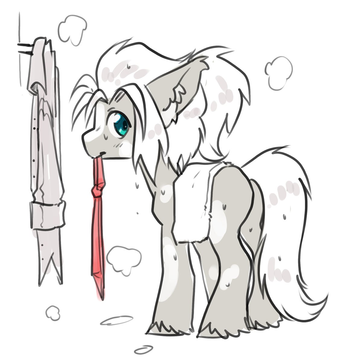 Fresh out of a shower!

#commission #mlpfim #sketch <a href="/Asthyrius/">Asthyr</a>