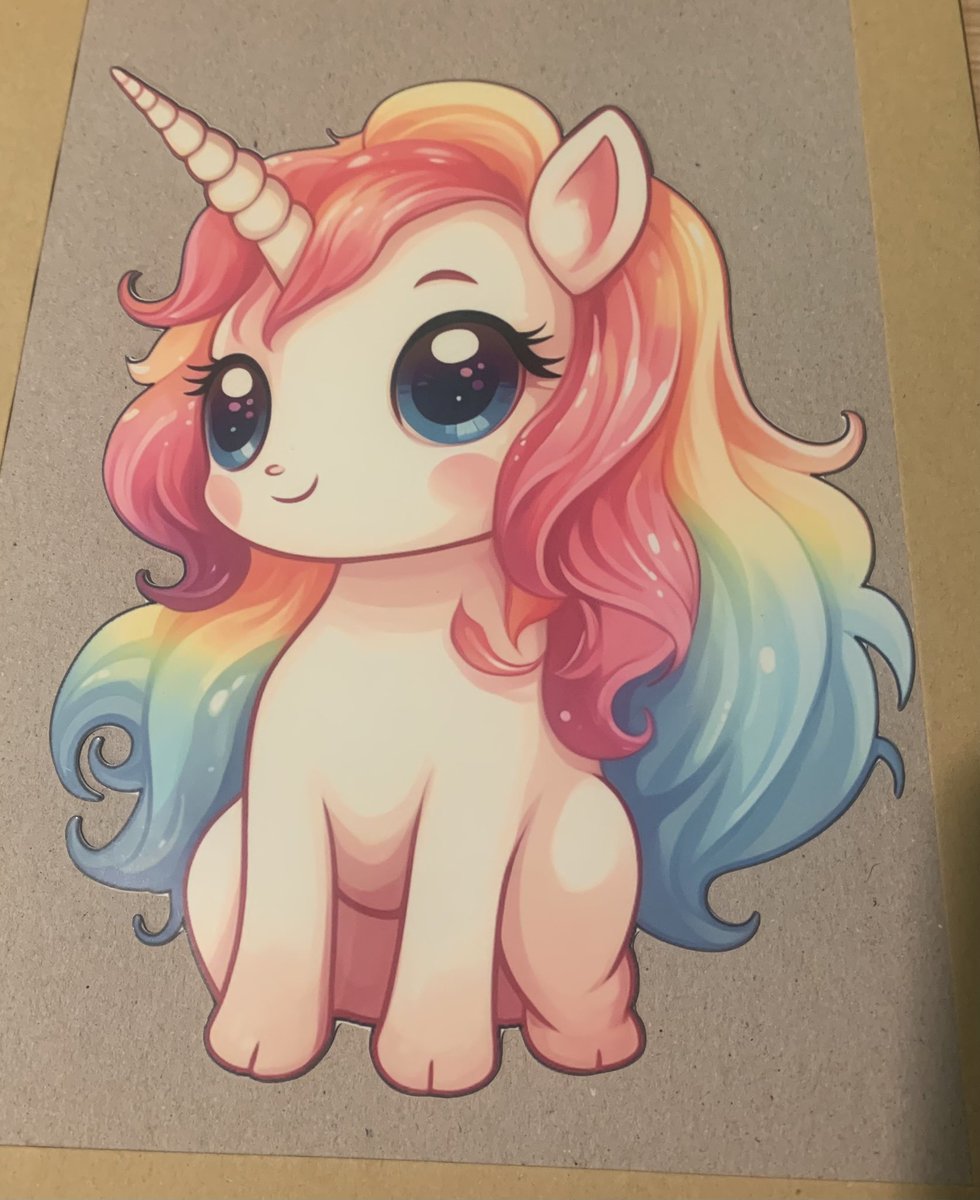 🦄 Oooooo pretty 🦄 our beautiful Kawaii Rainbow Unicorn Watercolour Sticker cut for an order at 8 inches #Cute #GiftforKids #UnicornLovers #gift #giftforher #giftforhim #unicorn #pretty 

magicalbluestudios.etsy.com/listing/152756…