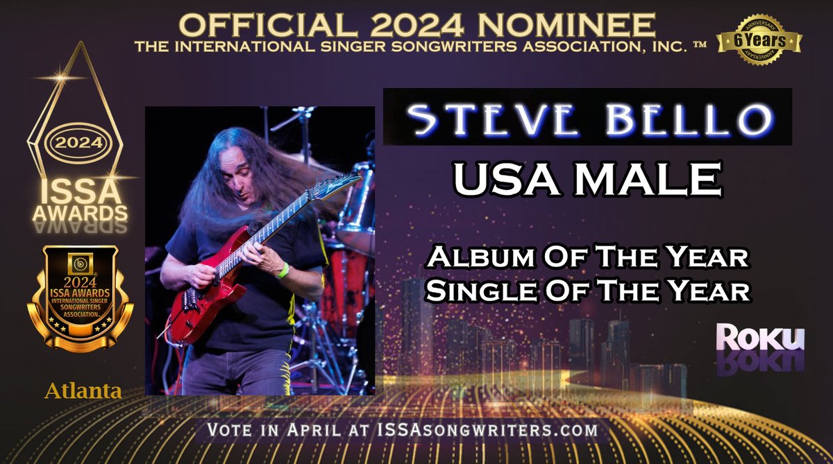 StevieHimself's tweet photo. Voting won't be open until April 2 but am allowed to say that I have two nominations happening: Male Album Of The Year (ACT NATURAL) and Male Single Of The Year ("Walk Through Lightning") Maybe the new album is having a second wind? Kinda sorta? @ISSAsongwriters https://t.co/7k7K7Ostf1