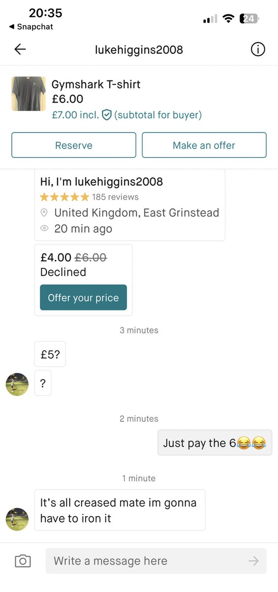 Genuinely can’t believe Vinted sometimes yeno full of mings