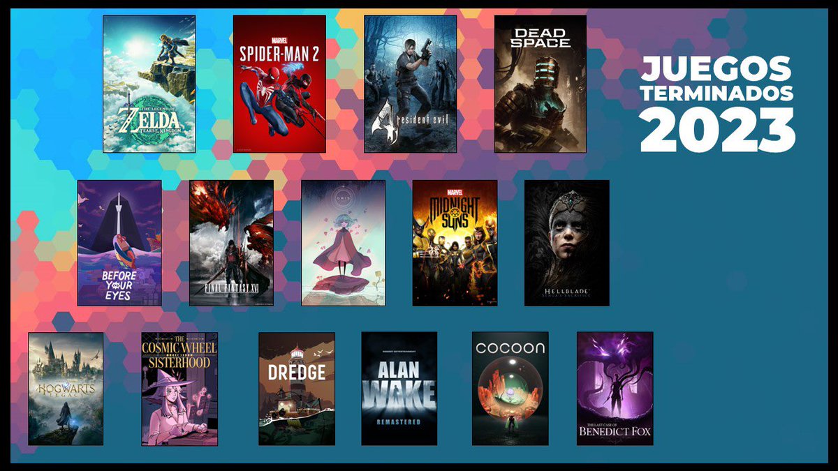 VideogamesBack1's tweet photo. Juegos terminados en 2023 https://t.co/SothJcBDuf