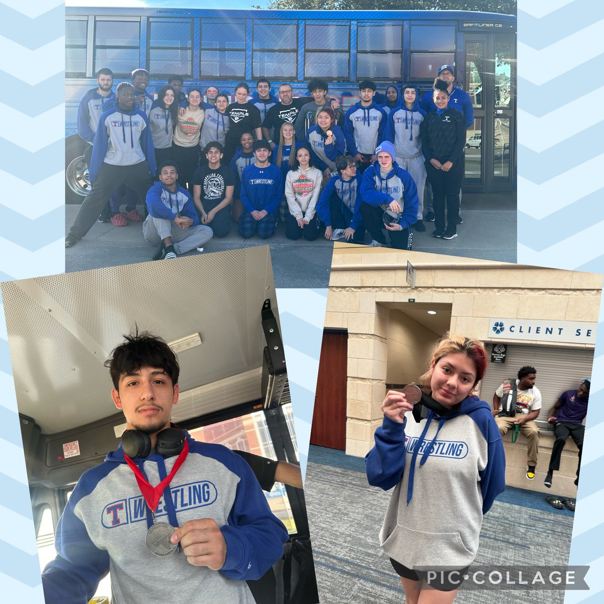 Proud of our @temple_wildcat wrestlers putting the work in this weekend!! Congrats to Joel Aguilar-2nd place🥈and Marissa Ruiz 7th place🏅!! Way to Go!! #deepwater #TempleTough @OttTempleISD @CoachPrentiss @THSPrincipal_JM @templewildcats @leblanc_coach @Deryl4261Clark