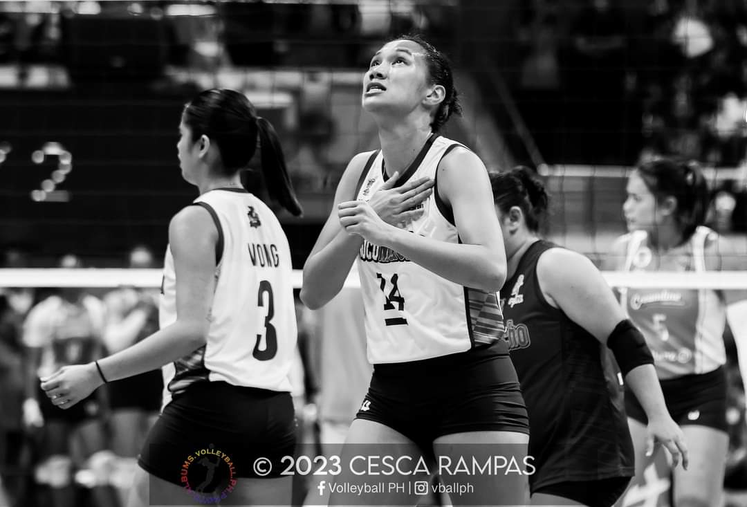 Beadelforlyf's tweet photo. She gave her best for her last game as a Titan.

So glad I got the chance to witness your last game performance with Choco Mucho. 🥺💜

📸 Cesca Rampa • Game 2 Finals 12/16/2023 

#PVL2024 @_beadel https://t.co/7KaNIBViTm