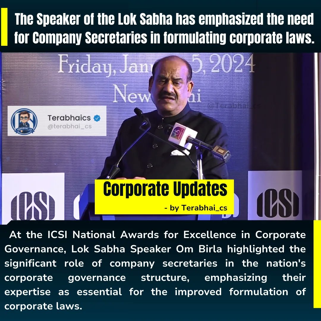 Terabhai_CS's tweet photo. #icsi #companysecretaries #corporategovernance #cs #csexecutive #csstudents https://t.co/YTeZM6AuaG