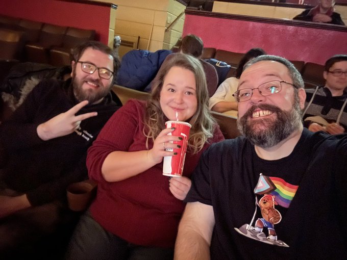 Midnight movie madness with my besties! Watching @TommyWiseau&rsquo;s notorious cult classic &ldquo;The Room&rdquo;!  Also<a href="/tag/exclusivecontent"class="tags"><span>#exclusivecontent</span></a><a href="/tag/uviu"class="tags"><span>#uviu</span></a>