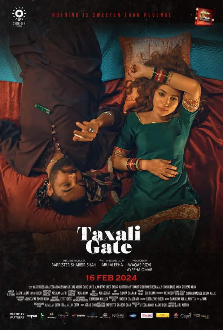 Here's the official poster of upcoming Pakistani movie ‘Taxali Gate’ is set to hit cinema screens worldwide on 16th Feb 2024.

Written &amp; Directed by <a href="/abualeeha/">Abu Aleeha</a> Producer, Waqas Hassan Rizvi &amp; Ayesha Omer

#TaxaliGate #AyeshaOmer #YasirHussain #MeherBano #UmerAalam #IffatOmar