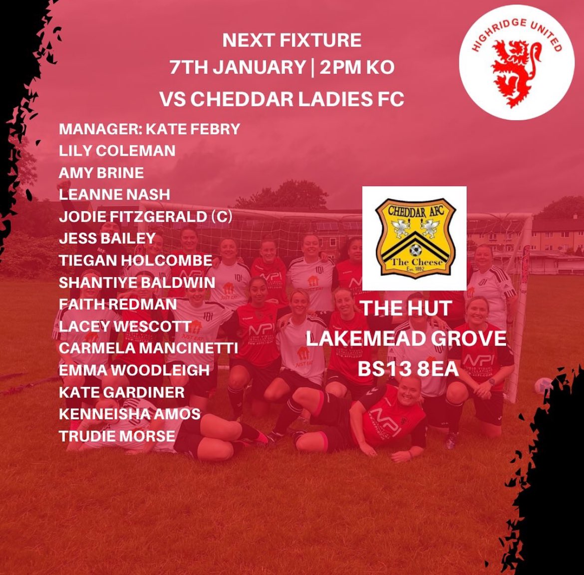 Highridge Ladies FC tweet media