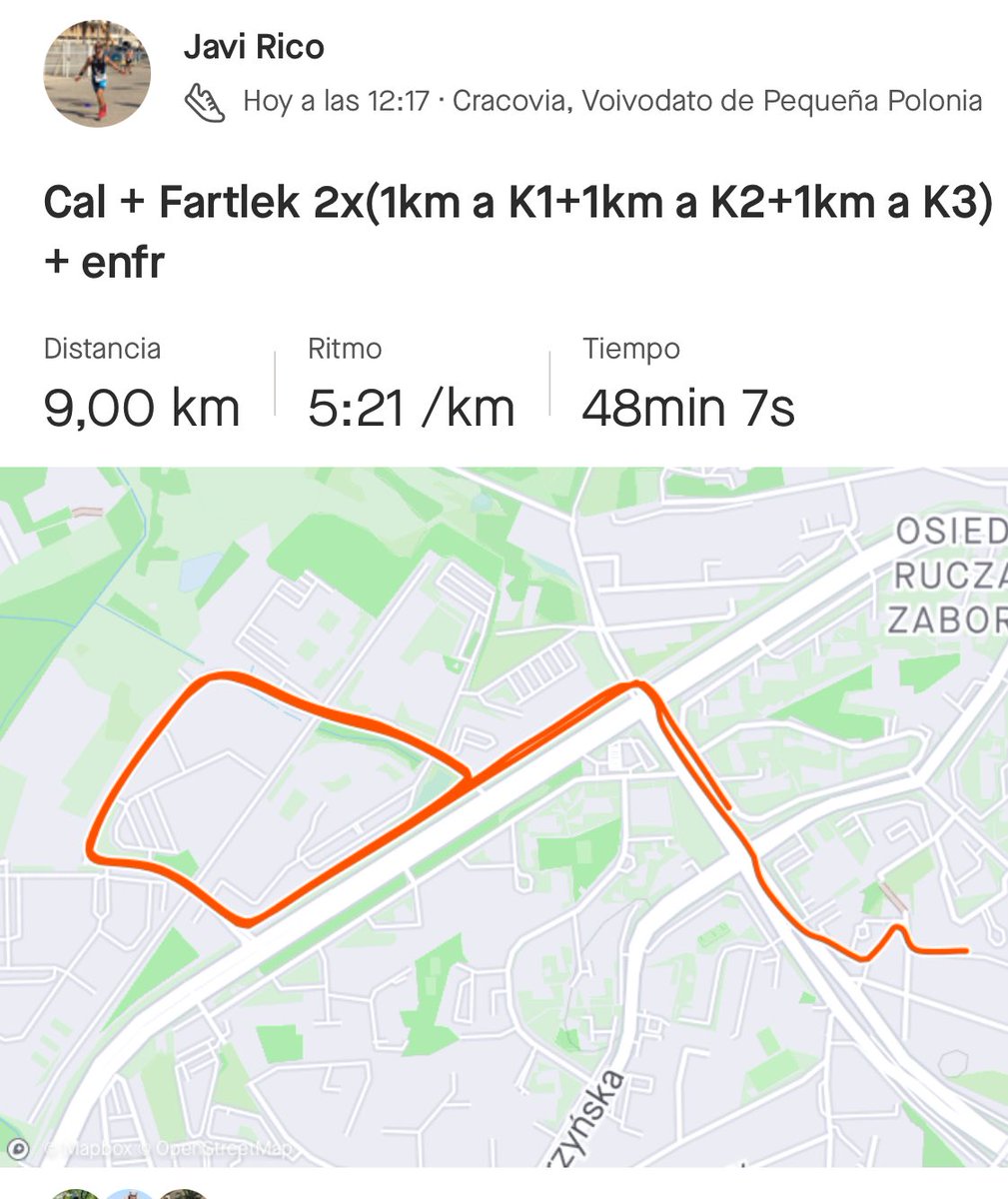 Último tramo del ⁦⁦<a href="/gilicombo/">Gilicombo 2026</a>⁩ desde Cracovia. Kms para ⁦<a href="/KMSxELA/">KMSxELA</a>⁩ y ⁦<a href="/pieldemariposa/">Piel de Mariposa</a>⁩ .
Ale, a ver si el siguiente lo hacemos con un poco más de calorcito.