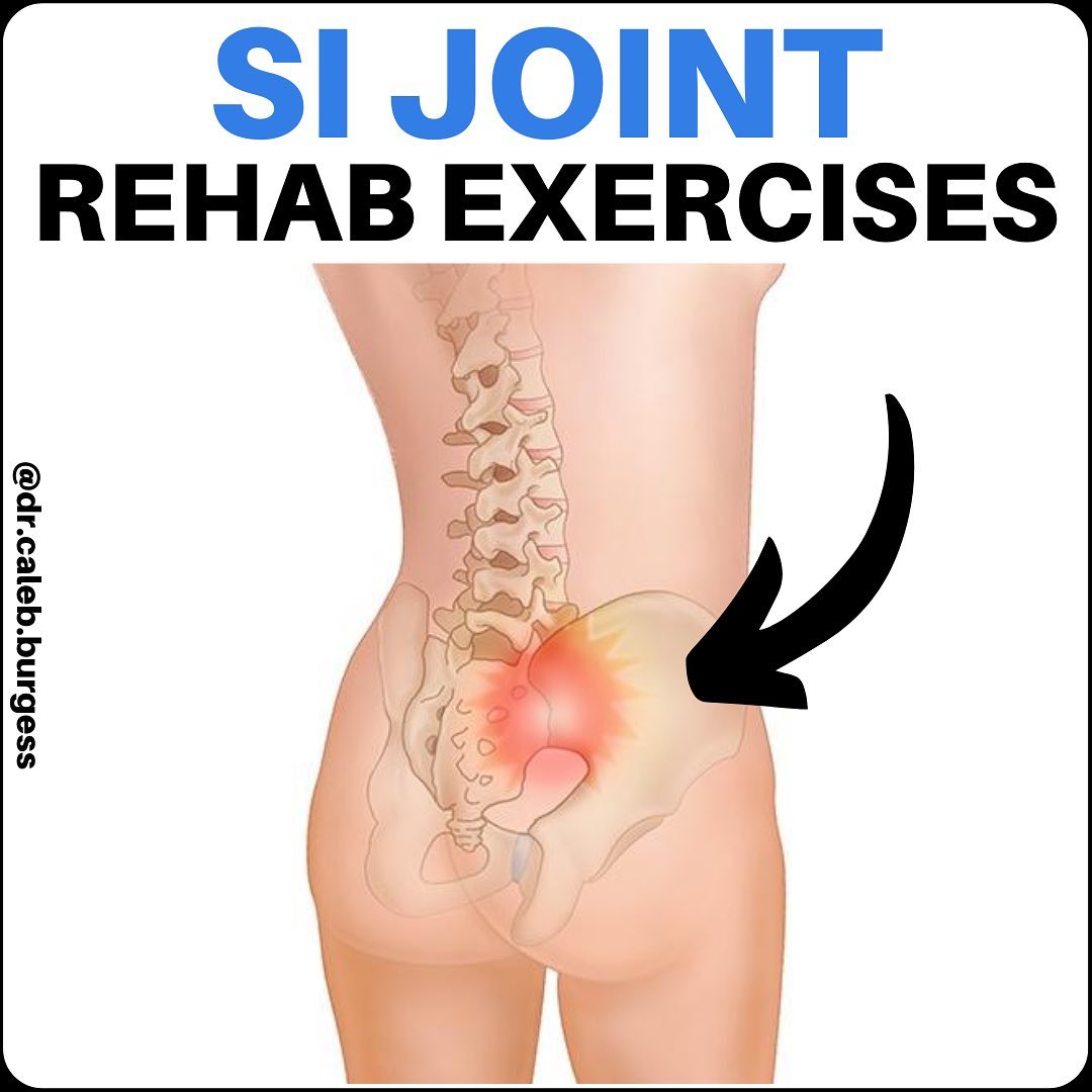 TheHealthLab's tweet photo. SI JOINT REHAB EXERCISES. Save This 👇 https://t.co/FTEalCSlbs