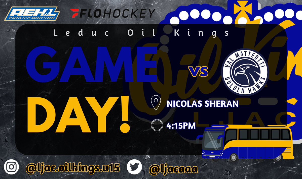 ljacaaa's tweet photo. Your Oil Kings hit the road this morning to kick off 2024!! 

Watch on FloHockey or follow along on AEHL website! 
——————————————————
#BlueBuckets #FeedTheWolf #AEHL https://t.co/IEAUNljm3O