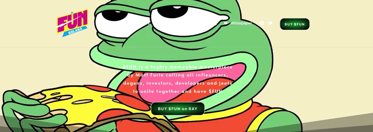 fun4sol's tweet image. $FUN is a hot and highly memeable masterpiece by Matt Furie calling all influencers, degens, investors, developers and jeets to unite together and have $FUN 🕺🕺🕺🕺 Safe team, experienced marketer, global marketing, no private sale, no team token ... Let's have some $FUN