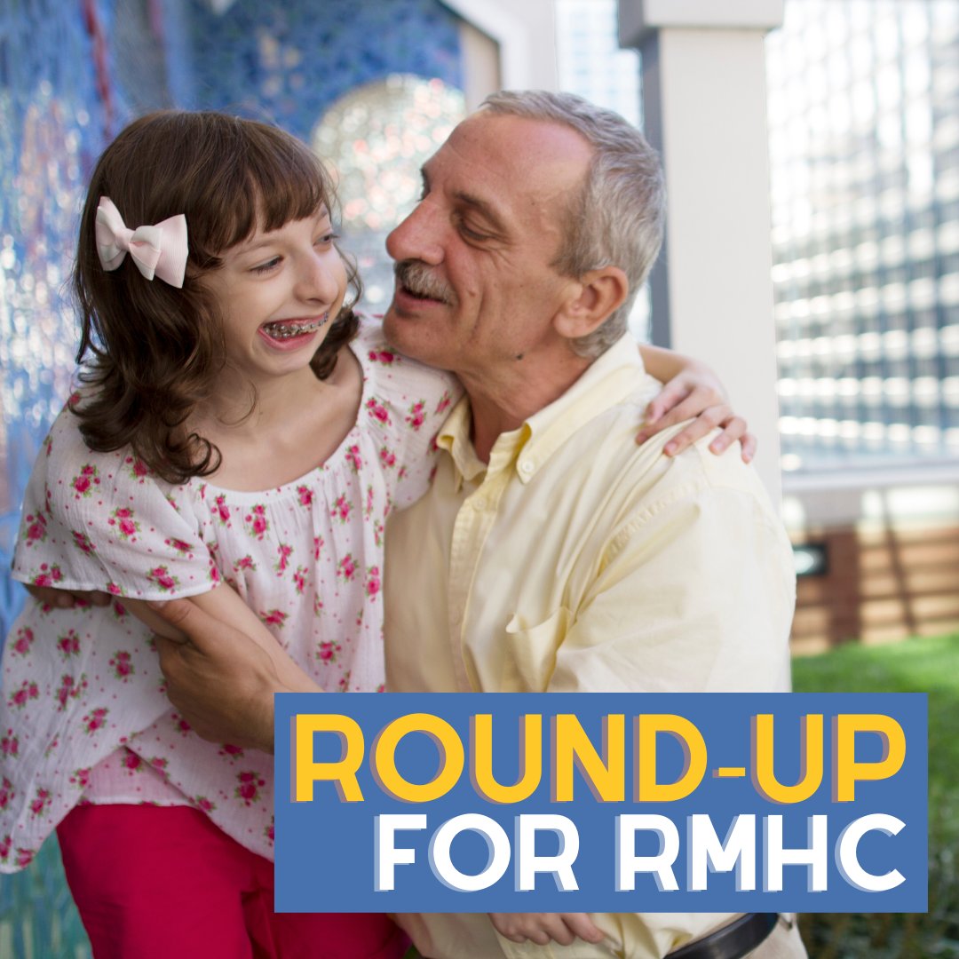 rmhctma's tweet photo. When you choose to Round-Up for RMHC, it adds up to less worry for a family. Be sure to ask your cashier to round up your total to the nearest dollar when you visit your local McDonald's this weekend! #KeepingFamiliesClose #RoundUpforRMHC https://t.co/X4DgPxrcRv