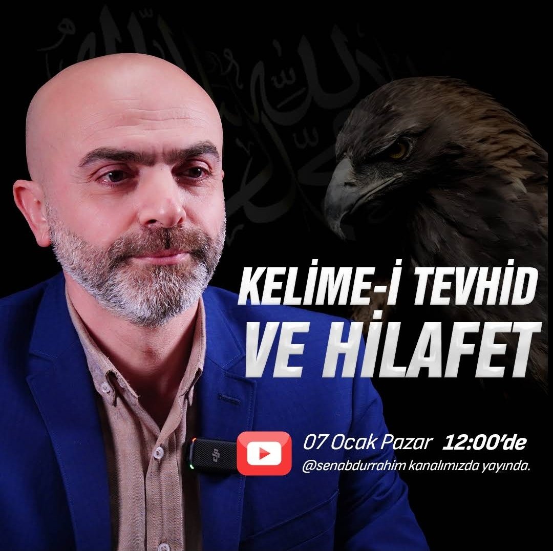 'İslam ve Siyaset' program serimizin dördüncüsü 'Kelime-i Tevhid ve Hilafet' yarın saat:12'de kanalımızda yayında...

  #KelimeiTevhid #Hilafet