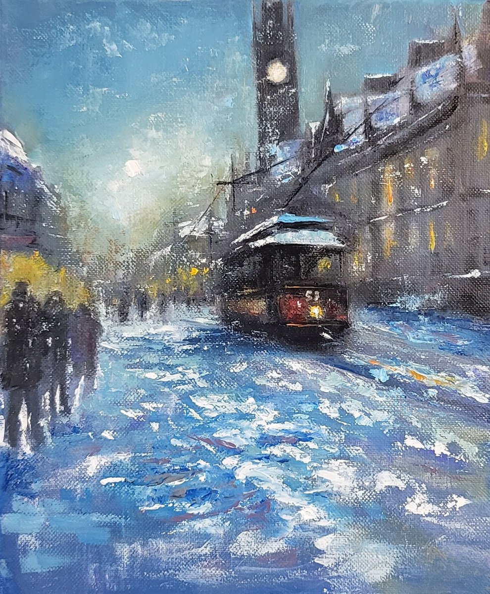 JulieFosterWalk's tweet photo. Oil of #middlesbrough #tram #painting https://t.co/pw7JsbDeOF