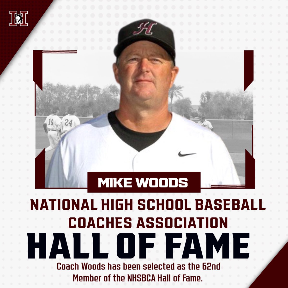 Congratulations goes out to Head Coach Mike Woods for being selected to the NHSBCA Hall of Fame! Great honor for a great man! 
<a href="/CoachWoods21/">Coach Woods</a> <a href="/hhsbaseball98/">Hamilton Baseball</a> 
Take a read below for the official article: 
⬇️⬇️⬇️
🔗- myemail.constantcontact.com/NHSBCA-Hall-of…