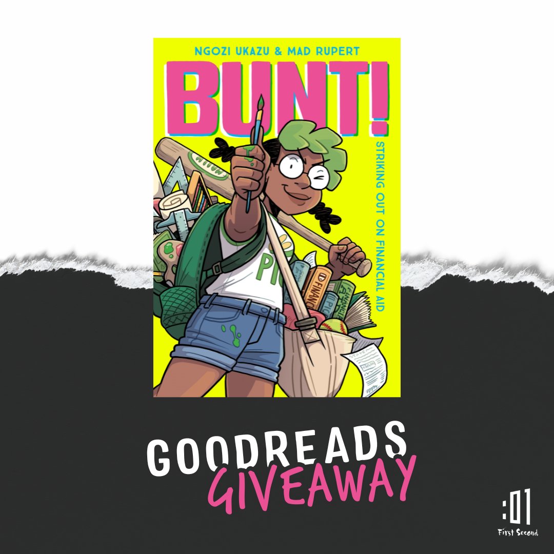 New York Times best-selling author of CHECK, PLEASE! @ngoziu is giving her own spin on the whole art school debate with BUNT! This will have you groaning and laughing about just how ridiculous college and the financial aid process can be. Enter now! bit.ly/3RdDOlK
