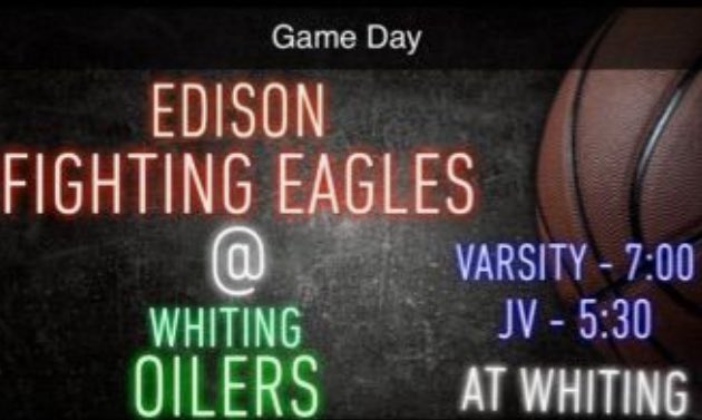 Game Day at Whiting. Varsity tip is 7:00 pm and JV at 5:30. Hope to see everyone at the famous Whiting gym.  #EaglePride #TurnThePage