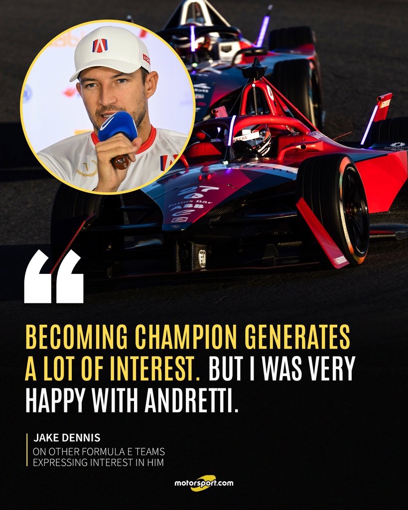 Winning the Formula E championship made Jake Dennis a hot commodity in the paddock! But he remains committed to Andretti 🤝 Are you looking forward to the 2024 season getting under way? 👀