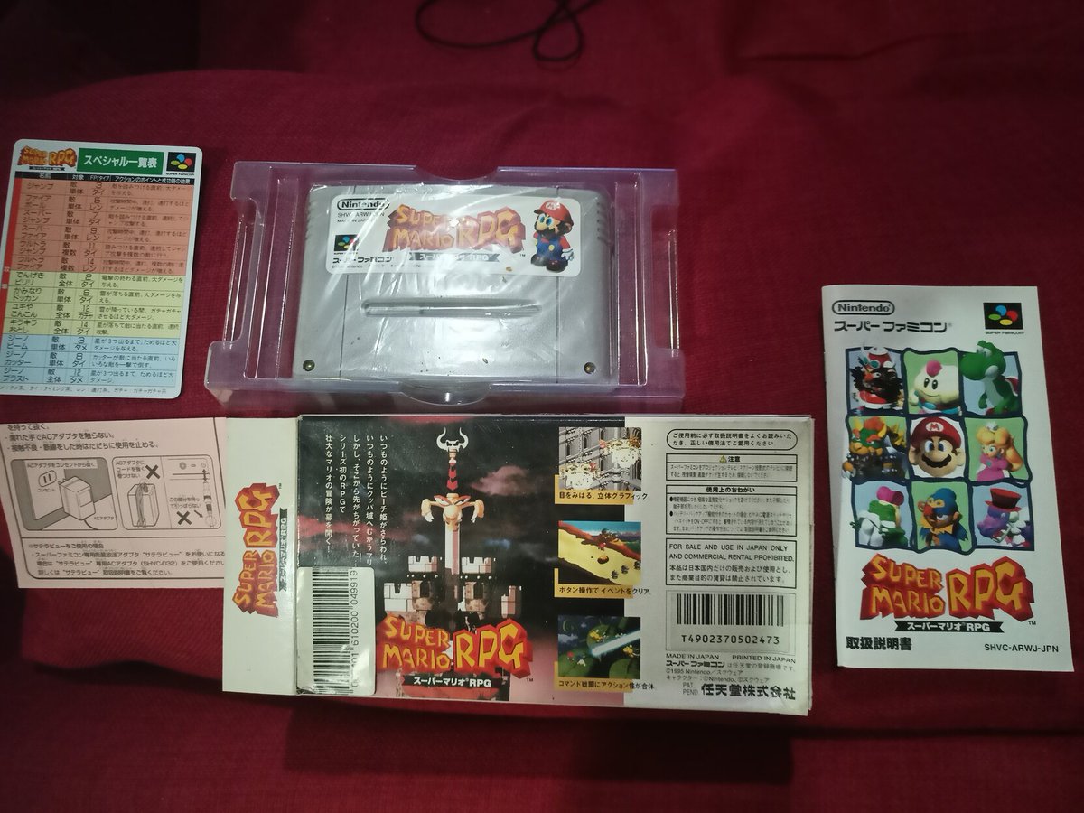 freefiona85's tweet photo. 6th day of #365DaysOfGaming ~ Time to do more #ShareYourGames series.
Today will be my copy of #Sufami / #Snes Super Mario RPG~
Recently, there's a faithful remake of this game for Switch, so I plan to play it sometime~
Link:
https://t.co/NIHmiudSpx
#FioSharesGames #RetroGames https://t.co/UqCZO2jkpJ