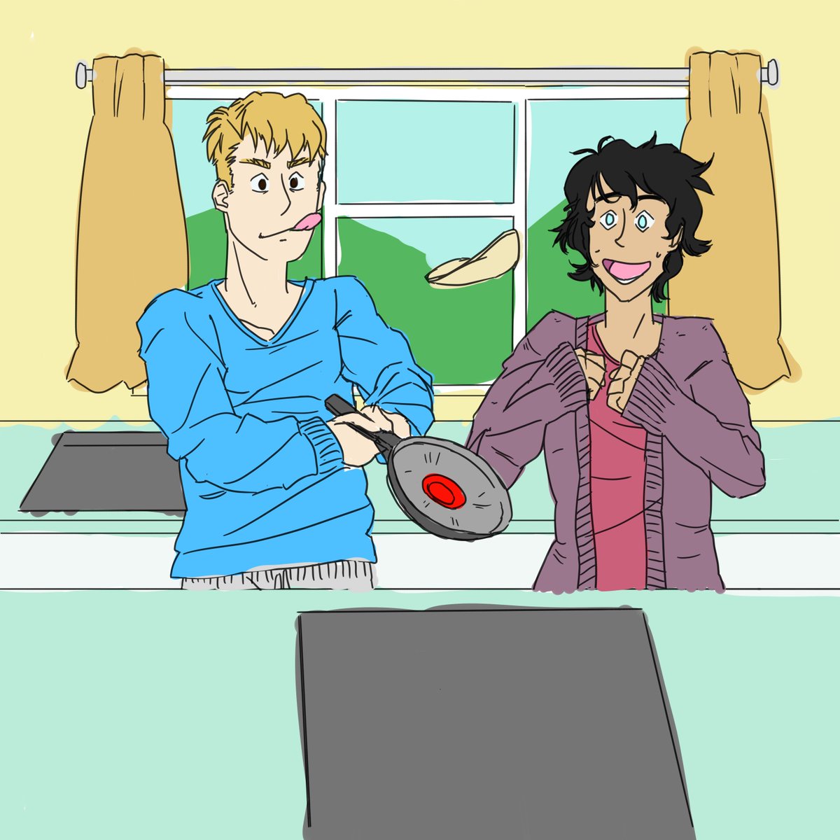 karatecorgi's tweet photo. I keep hoping people will click for me, like driving stick

I'm still waiting... :') I COULD NOT FIGURE OUT HOW HANDS HELD FRYING PAN #myartwork #WIP #heartstopper https://t.co/qOEUjjHE8i