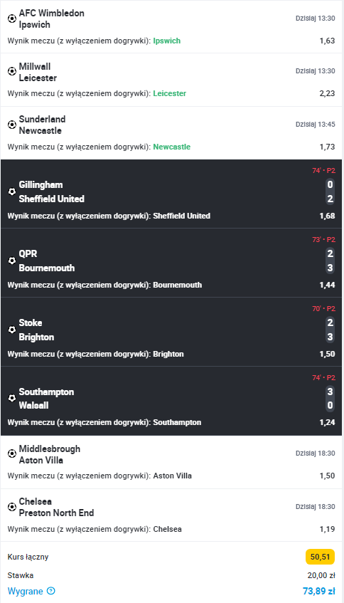 Mógł być taki dobry kuponik na ten FA cup