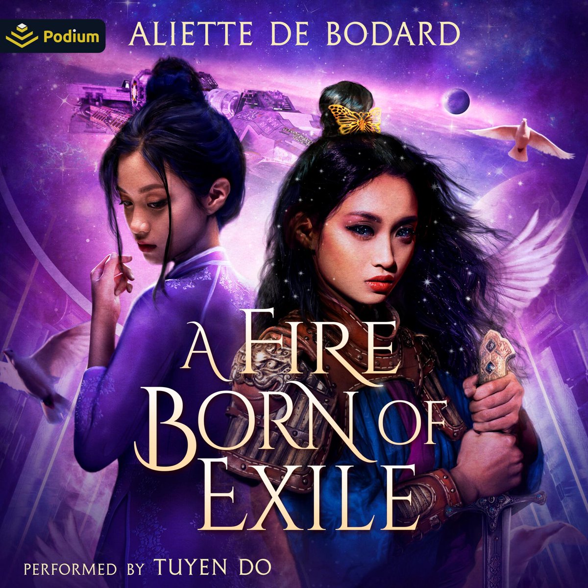 .@aliettedb's A FIRE BORN OF EXILE is available in a new North American audiobook from tomorrow! zenoagency.com/news/a-fire-bo… The author's latest acclaimed #Xuya novel - audiobook published by @PodiumAudio; narrated by Tuyen Do.