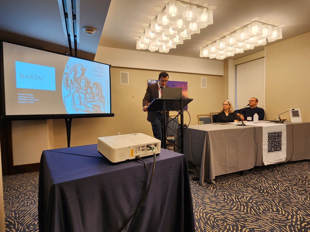 SHARPatAHA's tweet photo. Lloyd Barba is up first, talking about the periodical Basta! #AHA24 #AHA2024 https://t.co/adeud4l36m
