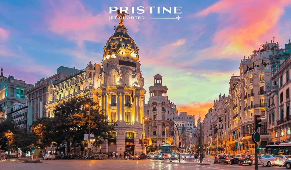 You haven't truly experienced Spain until you've strolled through the lively streets of the capital, Madrid. Prepare for an authentic, daring, and unforgettable journey!

#PristineJetCharter #PrivateJetCharter #flyprivate #privatejet  #luxurylifestyle #luxuryjet   #spain