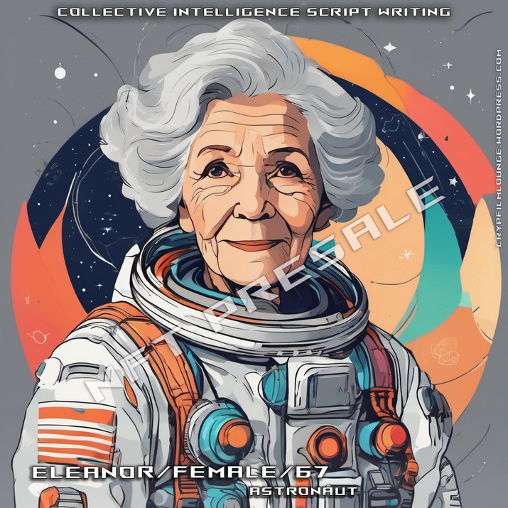 CryptoFilmFest's tweet image. To spice things up, we will accompany the process of the collective intelligence script writing with the NFT graphic series.  
Proposal #001: Eleanor/Female/67/Astronaut
#CISW #CollectiveIntelligenceScriptWriting crypfilmlounge.wordpress.com/nft/