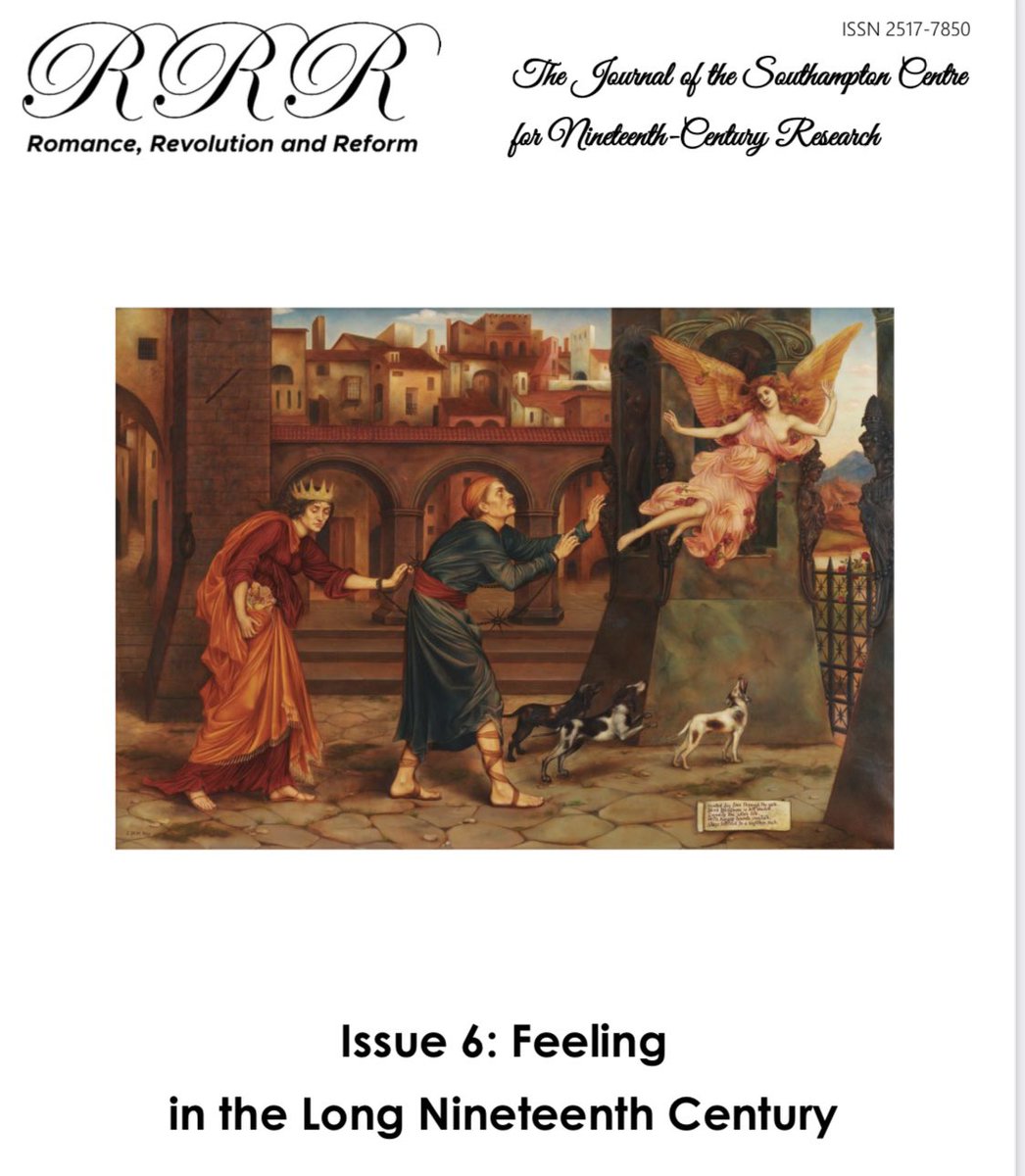 We are delighted to announce the publication of Issue 6, “Feeling in the Long Nineteenth Century”, available here: rrrjournal.com/issue/6 🥳 A huge thank you to everyone - authors, reviewers, editors, readers - involved in producing this issue; we hope you enjoy reading it!