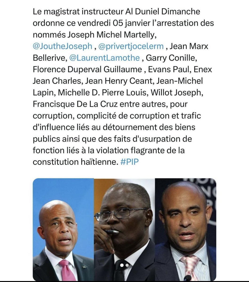 Le jour de gloire est arrivé, enfants de la république 🇭🇹 #Martely #LaurentLamothe #corruption  #detournementdefonds