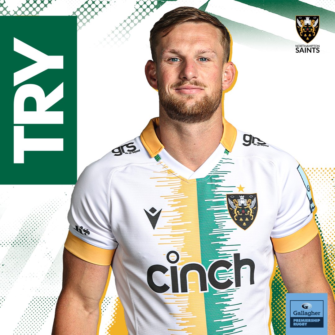 SaintsRugby's tweet photo. 8️⃣0️⃣ WE'VE DONE IT!!!!

@RoryJHutchinson finishes the job!!

⚫️ 36 - 40 😇 https://t.co/ba6m1h1zej