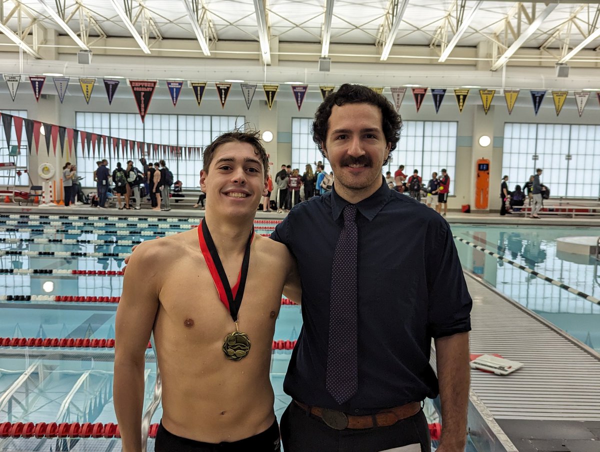 SquanSwimming's tweet photo. Records are made to be broken. DJ DeSomma (class of 2018) passes the torch to Dante Dentino (class of 2024) in the 500 free. #theyrefast https://t.co/00L96uyAsq