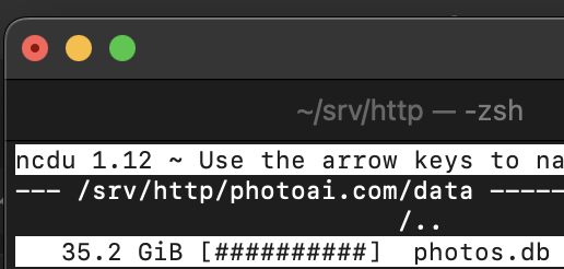 levelsio's tweet image. What's the SQLite strategy for when databases get too big?
Photo AI's photos.db is 35.2GB with 7,270,478 photos in it now (just metadata, pics are stored on R2)
Should I make a script that empties older photos and put them in a photos_archive.db and keep the photos.db fast?