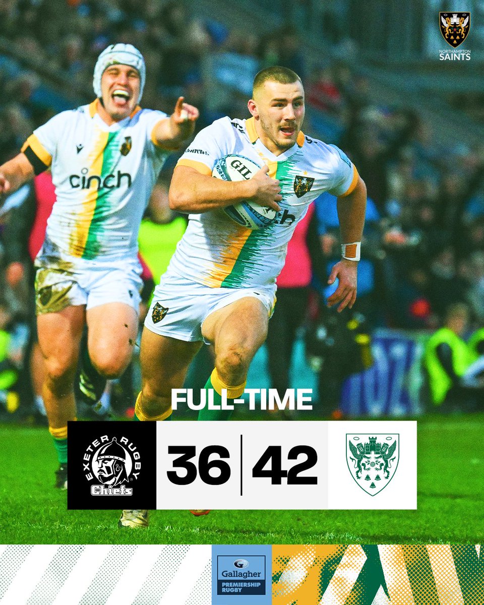 Northampton Saints ๐ (@saintsrugby) on Twitter photo The comeback kids do it again ๐คทโโ๏ธ
From 26 - 0 down to start 2024 with a bang ๐ฅ
โซ๏ธ 36 - 42 ๐ The comeback kids do it again ๐คทโโ๏ธ
From 26 - 0 down to start 2024 with a bang ๐ฅ
โซ๏ธ 36 - 42 ๐