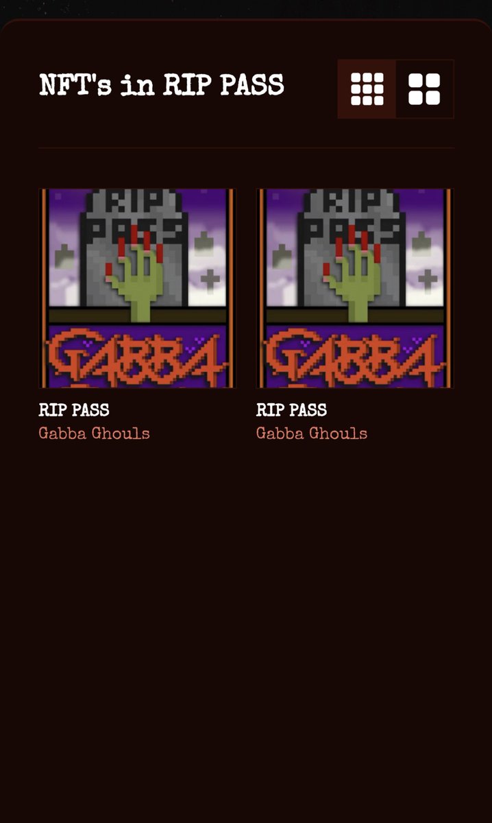 Just received Two <a href="/GabbaGhouls/">Gabba Ghouls ⚰️🧛‍♀️🤘🔥🪦</a> RIP Pass! 
Great project come and join us 
discord.com/invite/GAeQ9Aq…
Check out  white paper and get on board ! Help us get to the word out and maybe you get your
#HBARNFTs #HBAR #hbarbarians