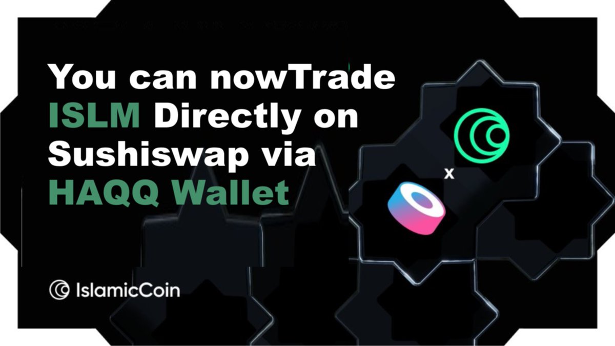 1/5 💡 Exciting news for cryptocurrency enthusiasts! 🚀 The integration of #HAQQ wallet with #Sushi brings a game changing opportunity.🧵

#ISLM #HAQQWALLET #جيفري_إبستاين #BitcoinETF #TREASURE #OhmLeng #DeFi #Crypto #flooding #Bitcoin