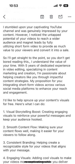 Translation: &ldquo;LFA, I see you have a lot of followers who relate to your videos. I can help you swap out<a href="/tag/backday"class="tags"><span>#backday</span></a><a href="/tag/lfashow"class="tags"><span>#lfashow</span></a>