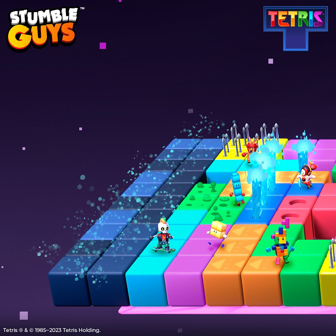 Stumble Guys” adds new course inspired by classic Tetris® game