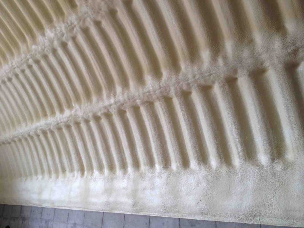 NCFI's tweet photo. #AgriThane, an American SPF insulation system designed to:
• Save big on energy costs
• Control moisture
• Provide more consistent temperature control
• Eliminate air infiltration
• Lower overall operating costs
#NCFI #agriculture #potatocellar #SPFinsulation #closedcell https://t.co/ZKTTAqNzNb