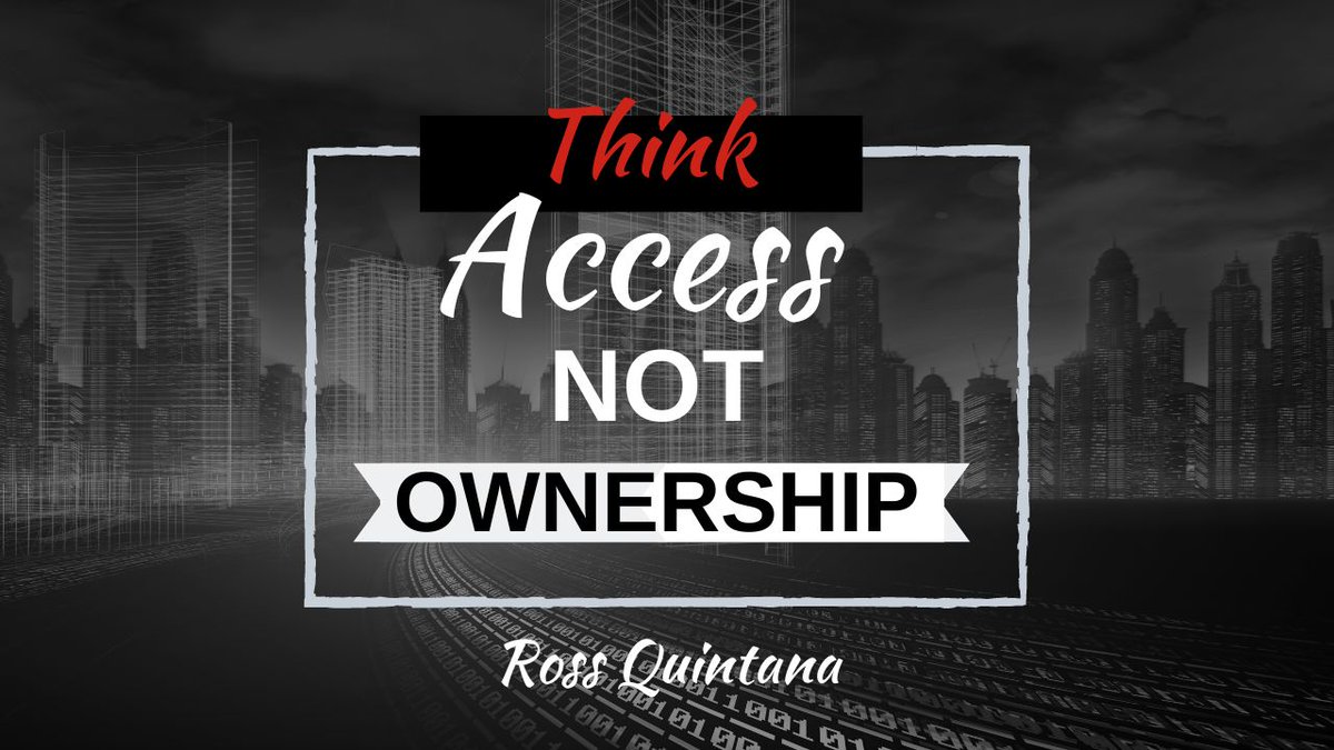 Ross_Quintana's tweet photo. Millennials and Genz have a different set of values, beliefs, and wants. Owning things has never had less value. Think of your business proposition in the framework of access over ownership.
#InnovationCulture #MillennialMindset https://t.co/nn49xkcBcb