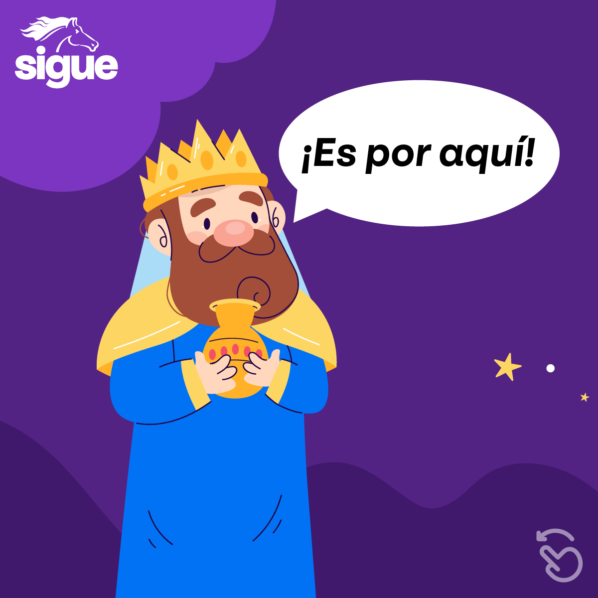 SigueCorp's tweet photo. ¡Les deseamos un Feliz día de los Reyes Magos! 👑🐫🎁 #reyesmagos https://t.co/CkZByIkhga