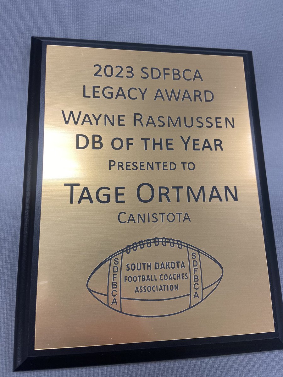 sdfbca's tweet photo. Our next statewide award. Thanks for appreciating the great players of the past who have represented SD.

Rasmussen graduated in 1960 from Howard before a terrific career for SDSU then the Detroit Lions, making 16 career interceptions with two returned for touchdowns in 1965. https://t.co/zozDQYcPWV