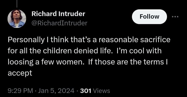 DoomScroling's tweet photo. TX & ID have both now been permitted to disregard EMTALA and deny even life saving medical care to pregnant patients.
So how does the supposed "prolife" crowd feel about women being left to die? They are cheering because the movement is actually pro-control & anti-life. https://t.co/b3moxRhceu